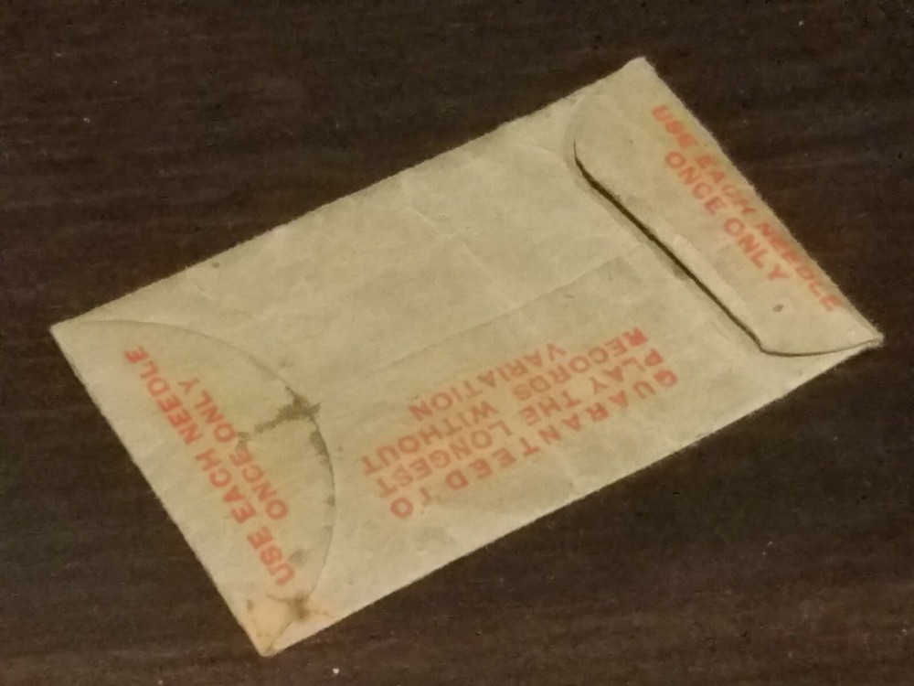 Gramophone phonograph needle packet bagshaw's brilliantone loud empty