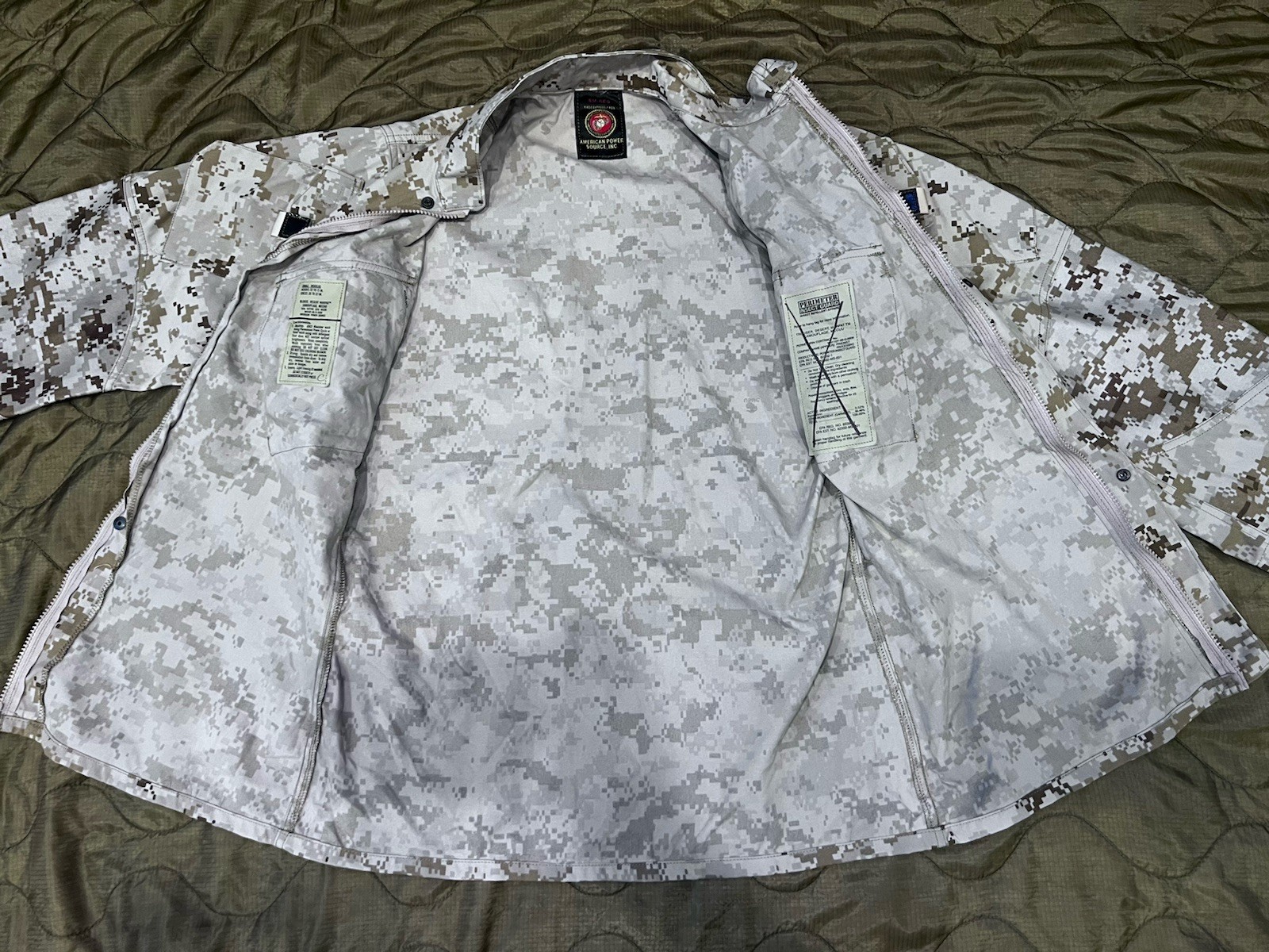 Experimental USMC Mountain MARPAT MCCU Jacket - Small Reg - Softshell - 2006