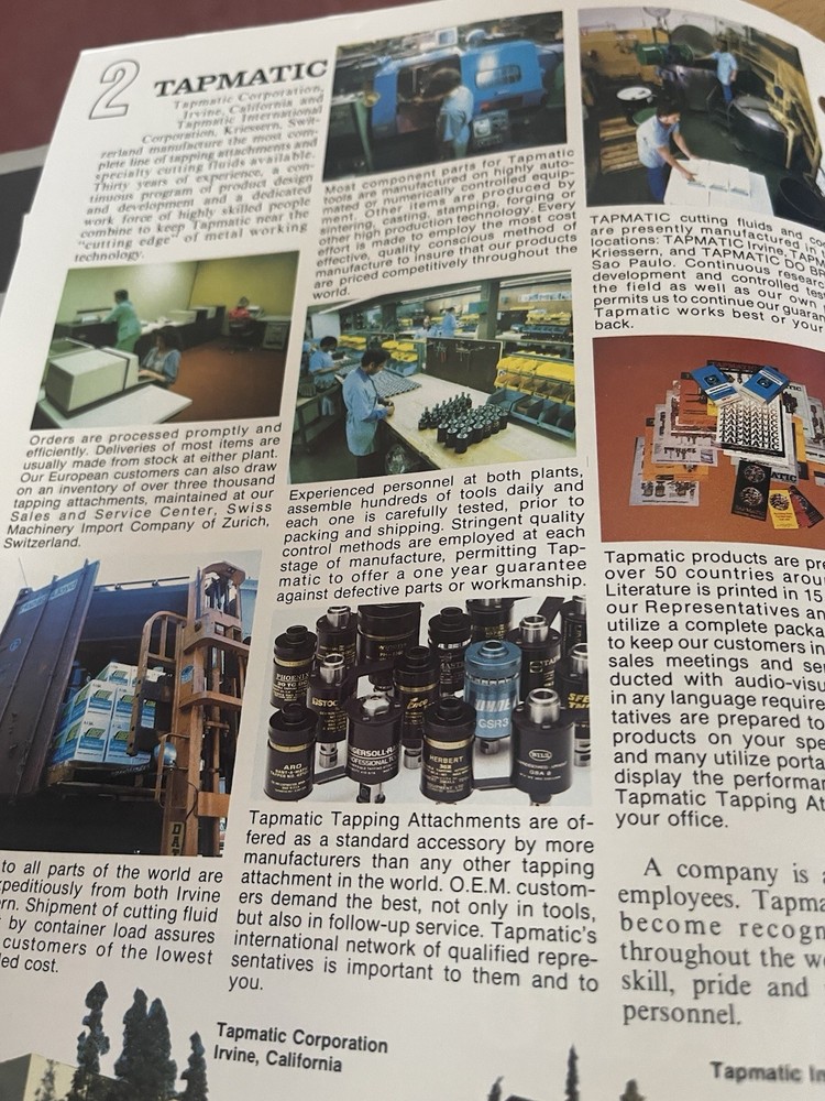 Tapmatic General Catalog '84 #840