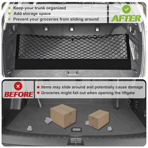 Envelope Style Trunk Cargo Net Compatible with 2015-2025 2026 Outback