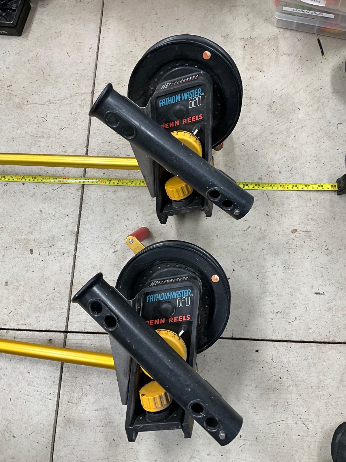 Penn Fathommaster 620 Manual Downriggers (2), with rod holders. Great shape