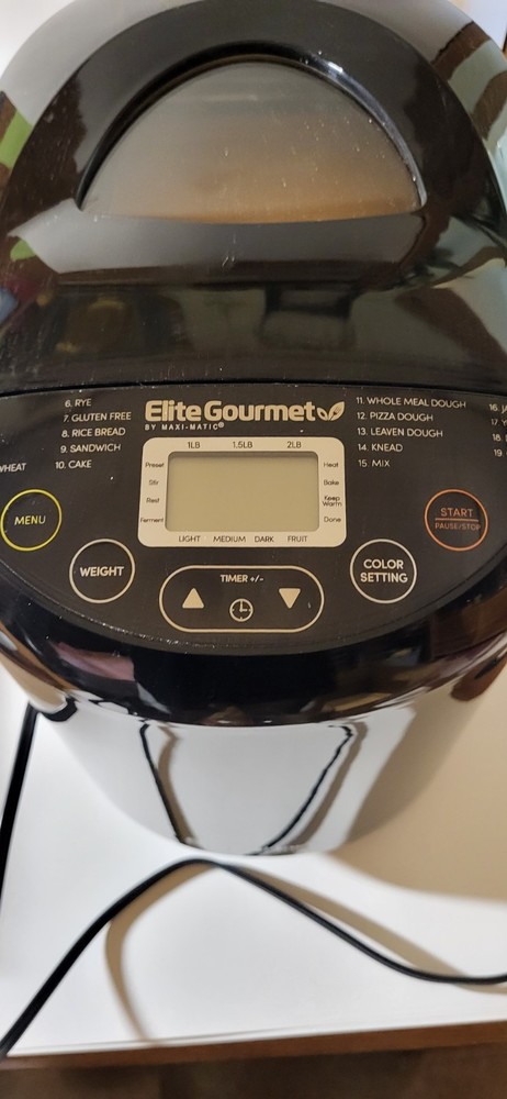 Maxi-matic Elite Gourmet programmable 2lb bread maker