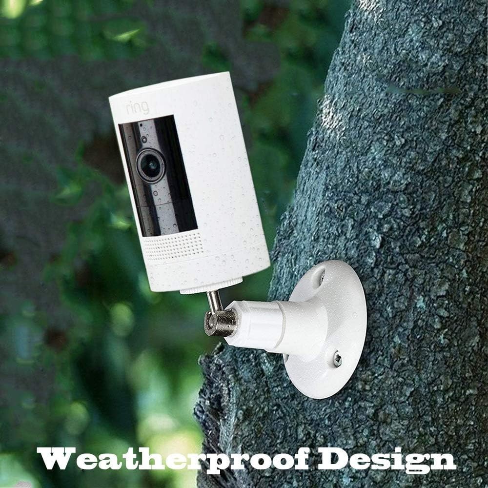 Easy Install 2-Pack Camera Wall Mounts Compatible with R-ing & More - White