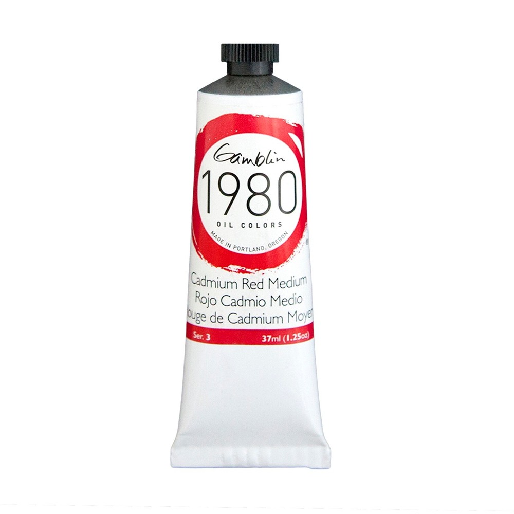 Gamblin 1980 Oil Cad Red Medium 37Ml