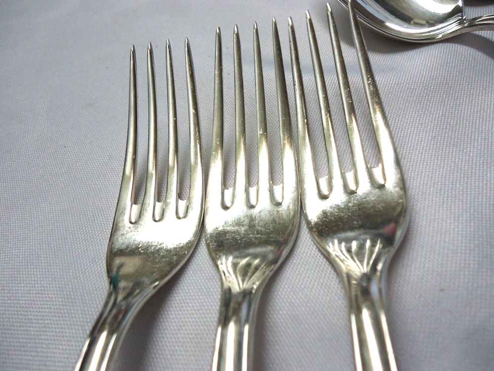 PRUNUS 90 SILVERPLATE SPOON,FORKS 8-PIECES