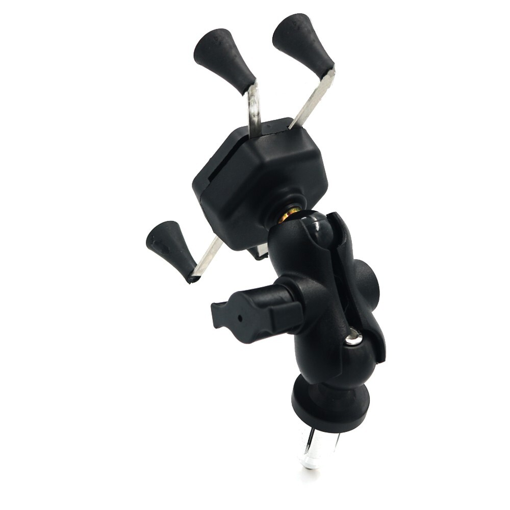 Phone Holder Triple Tree Stem Fork Stem Mount GPS Navigation Mirror Bracket 23