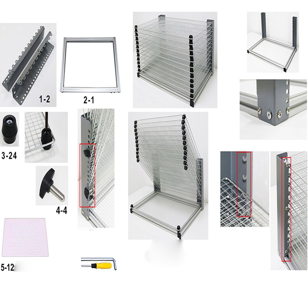 12-Layer Desktop Placed Push Type Drying Rack Drying And Stacking 24×15.75×13.8"
