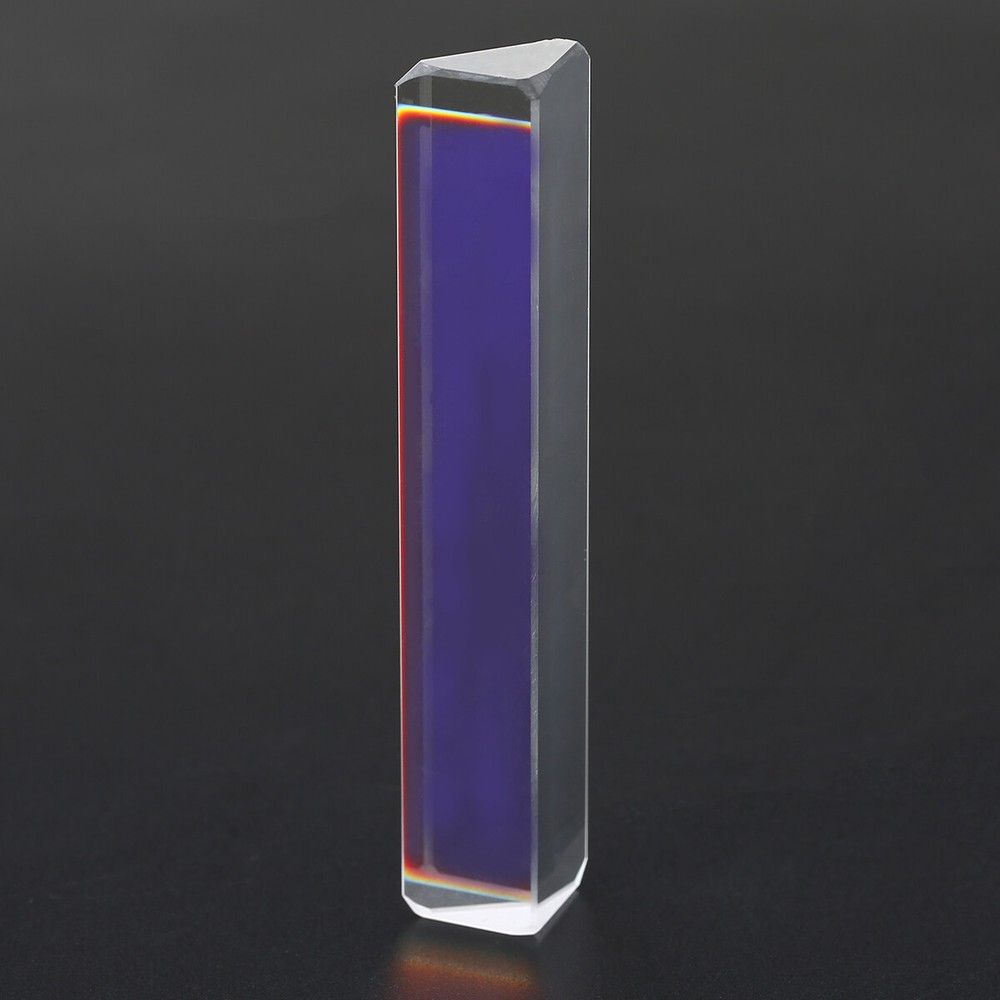 80-91mm Optical K9 Glass Triple Triangular Prism Physics Teaching Light Spectrum