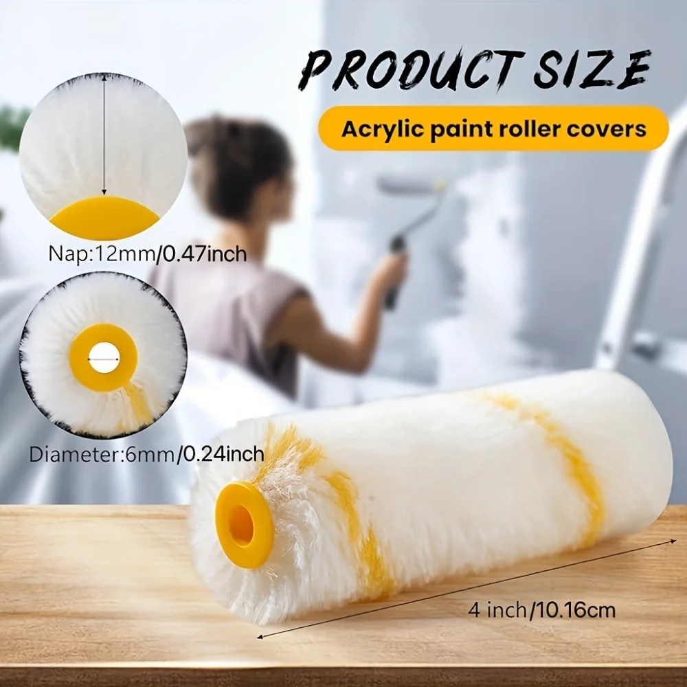 21 Pcs SET Mini Paint Roller Covers, Naps for Paint Roller Brush