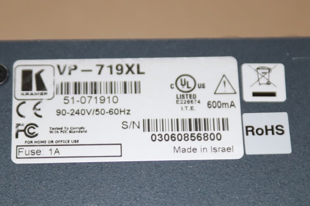Kramer VP-719xl Presentation Switcher/Scaler