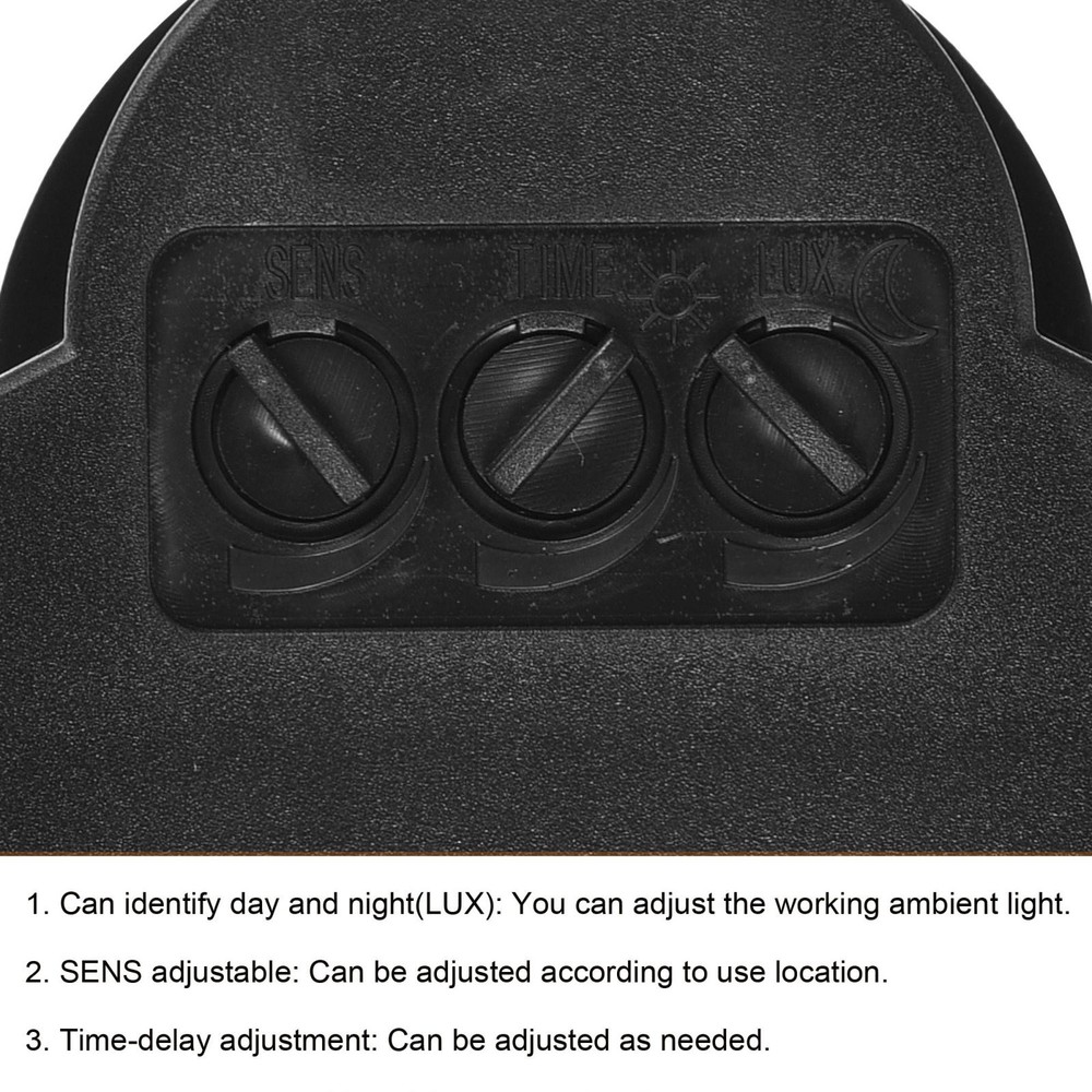 Motion Sensor 24V Infrared PIR Detector Switch Wall Mount for Floor Light Black