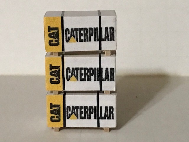 HO Scale (3 pcs) Caterpillar Wrapped Load