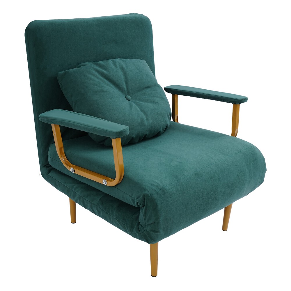 Convertible Sofa Bed with Adjtable Backrest and Stylish Design US~