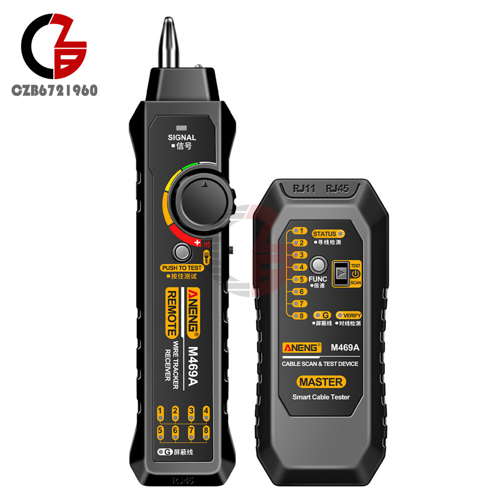 ANENG M469A Multifunctional Network Cable Tracker Networking Analyzer RJ11/RJ45
