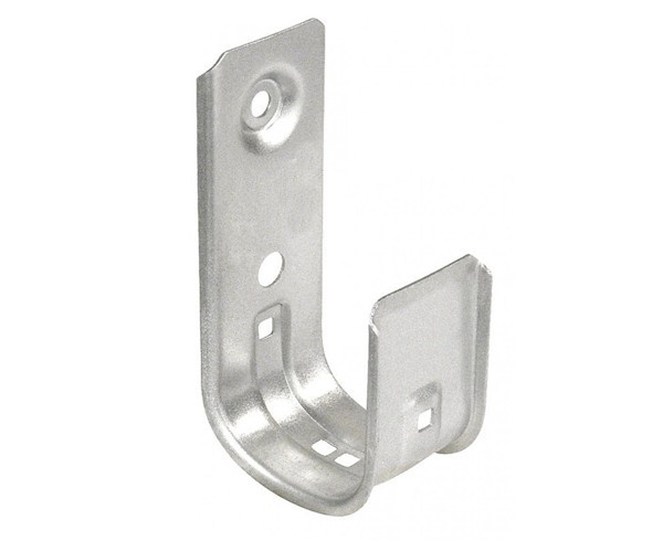 6" Standard J-Hook, Size 84, 50lb Load, Snap-In Retainer Bar, Cable Support