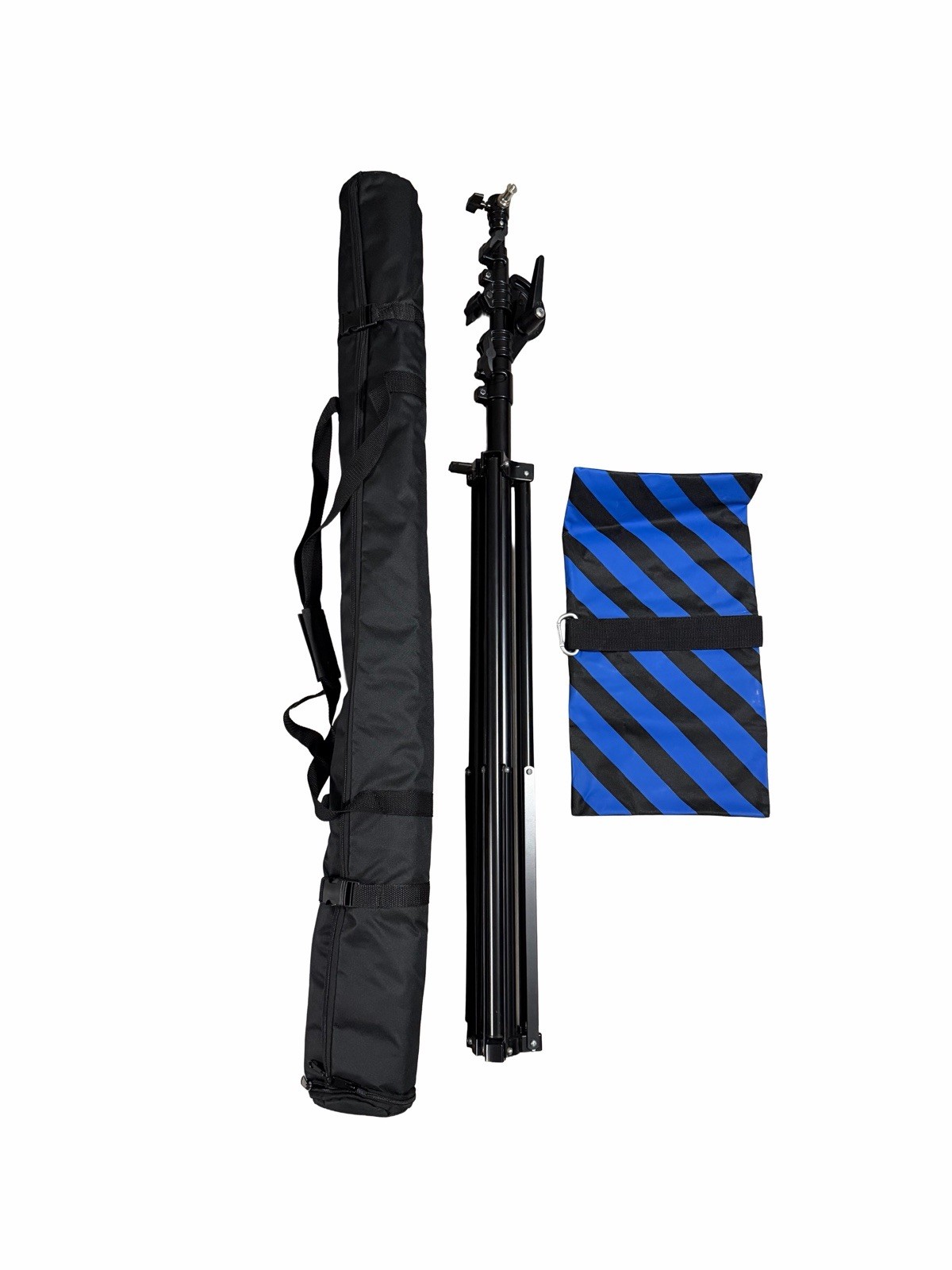 2 in 1 Photography Light Stand, 9.7ft Heavy Duty Tripod Stand with Boom Arm ,Bag