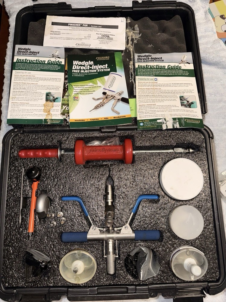 2 Sets-  ArborSystems Wedgle Direct-Inject Tree Injection Kits, Cases & More