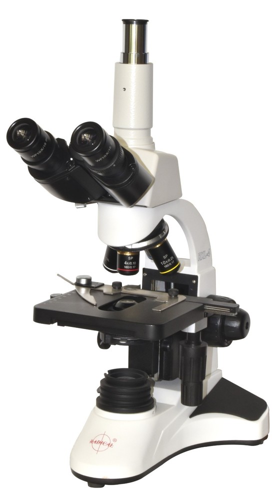 Professional Darkfield Microscope — Camera Port + 100× Iris Oil Objective