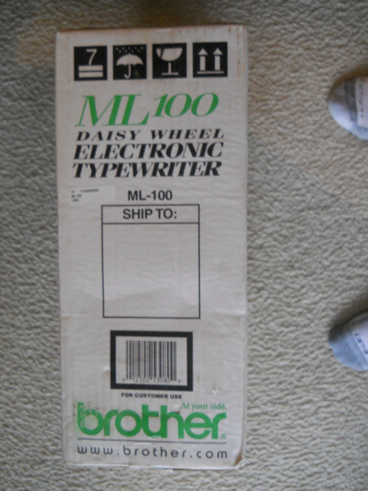 brother ml 100 standard typewriter