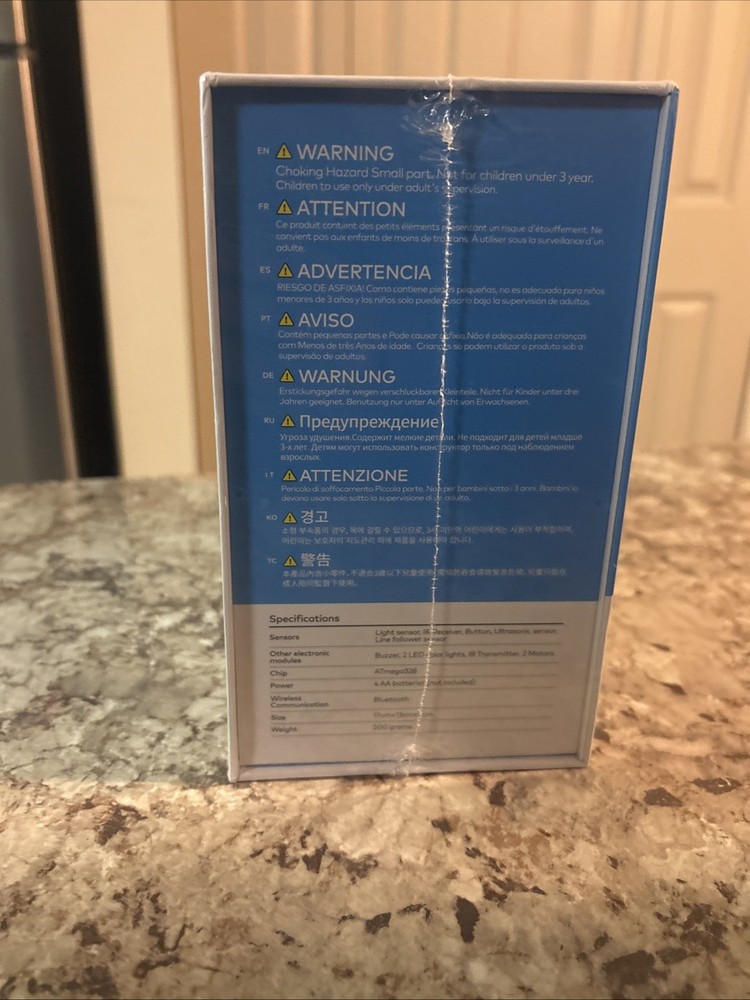 Makeblock mBot STEM Educational Robot Coding Kit Bluetooth Blue Ages 8+ SEALED