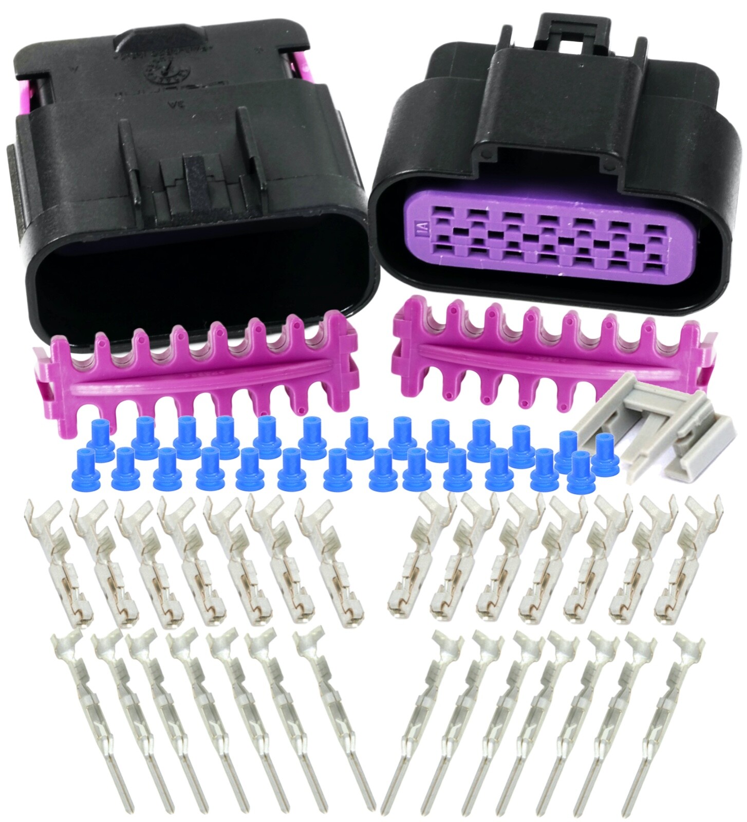 Delphi 14-Pin 15AMP GT 150 Gauge 16 18 GA Wire Kit 14-Conductor Sealed Connector