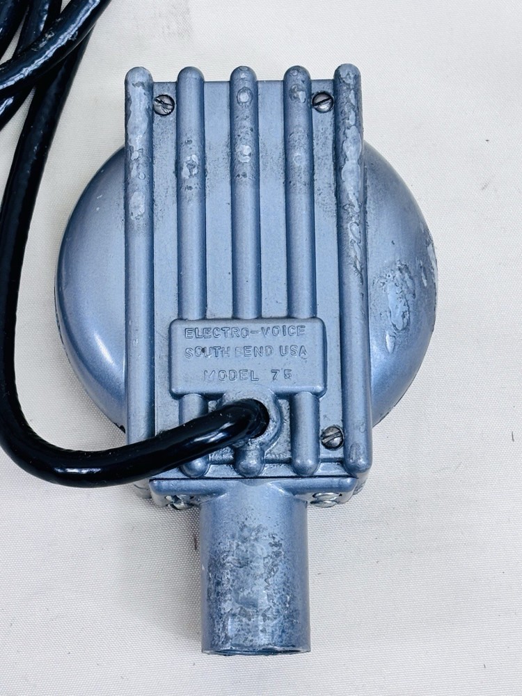 Electro Voice Model 75 Carbon Microphone Vintage w Box Cable Untested