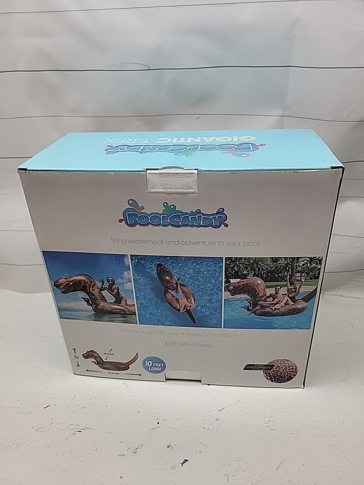 Pool Candy Gigantic T-Rex Pool Raft Float 10 Ft Long