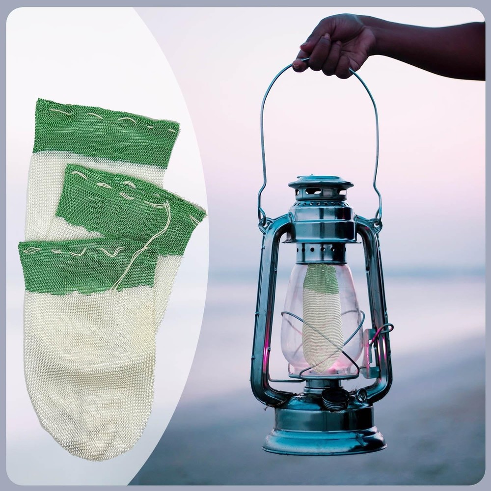 Fireproof String Tie Lantern Mantles - 10 Durable Pieces for Camping Essentials