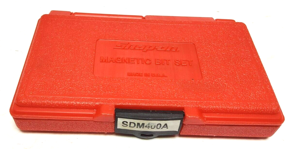 NEW Snap-on™ Master Screwdriver MAGNETIC Bit 37 Pcs Set Red Hard Case SDM400A