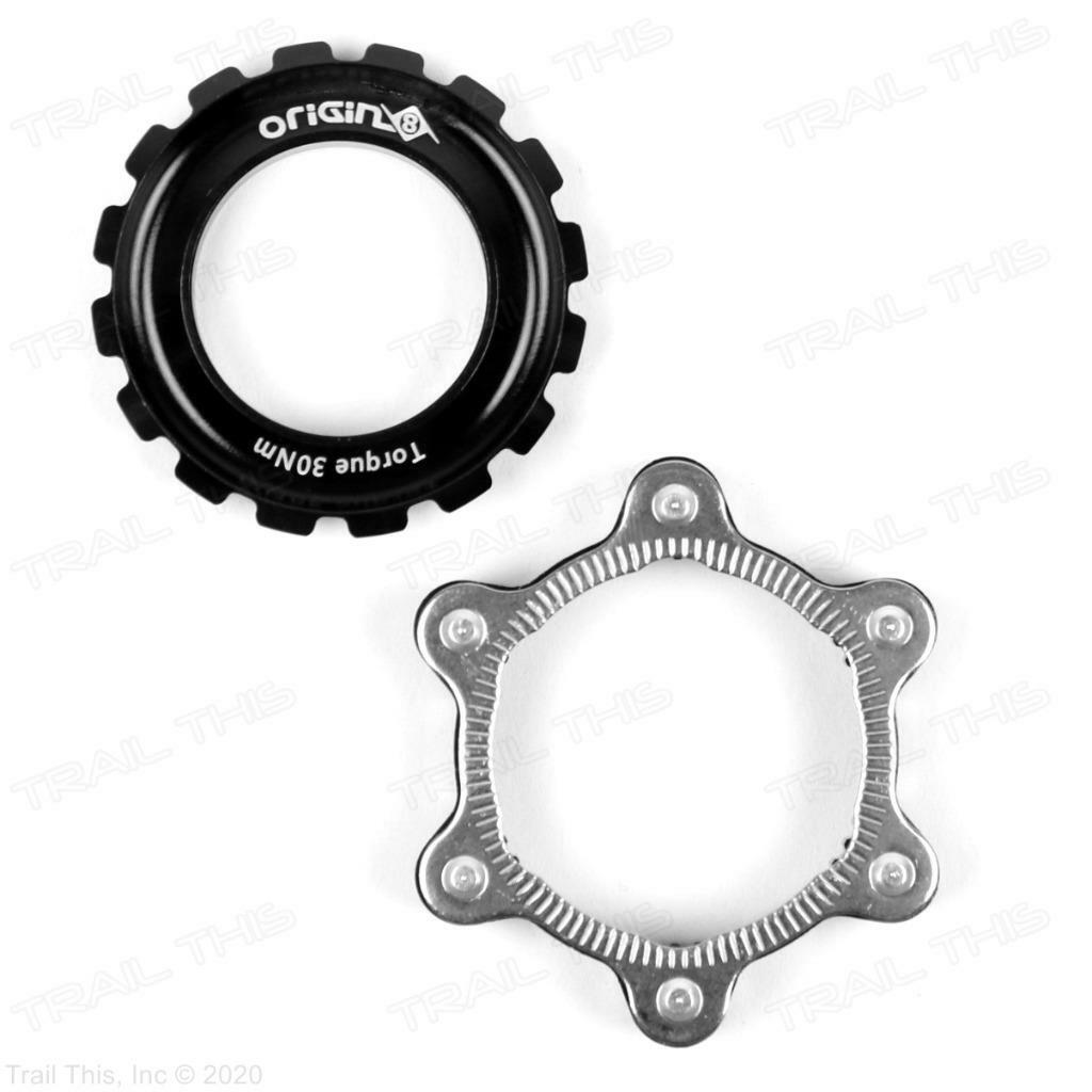 Origin8 Bicycle Thru-Axle Center-Lock Disc Rotor Adapter 6-Bolt to CenterLock