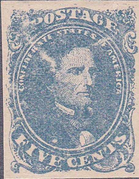 Confederate Jefferson Davis Five Cent Stamp