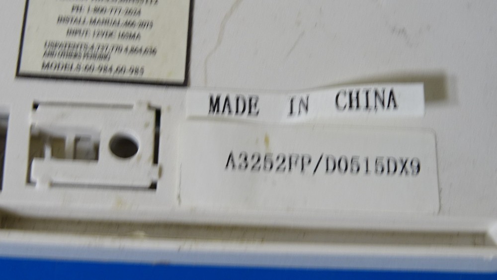 GE Security / Interlogix A3252FP/D0515DX9