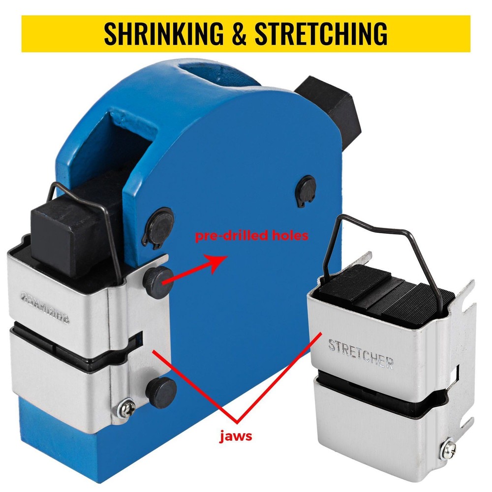 Solid Cast Iron Manual Shrinker Stretcher 2-in-1 Sheet Metal Tool