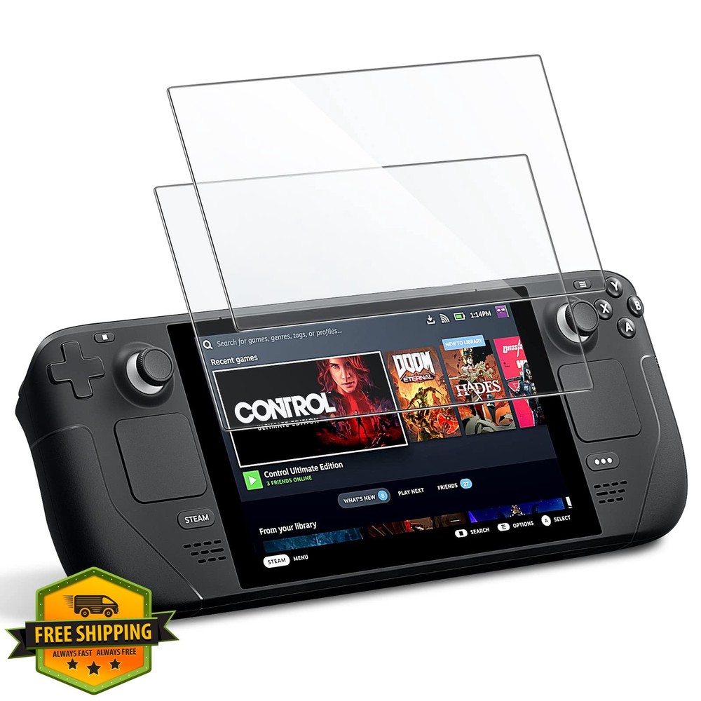 JETech Steam Deck OLED/LCD Screen Protector 2-Pack HD Clear