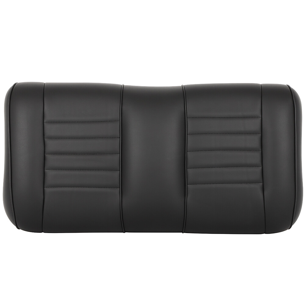 Fits E-Z-GO TXT LUXURIOUS Black Golf Cart Front Cushion Set