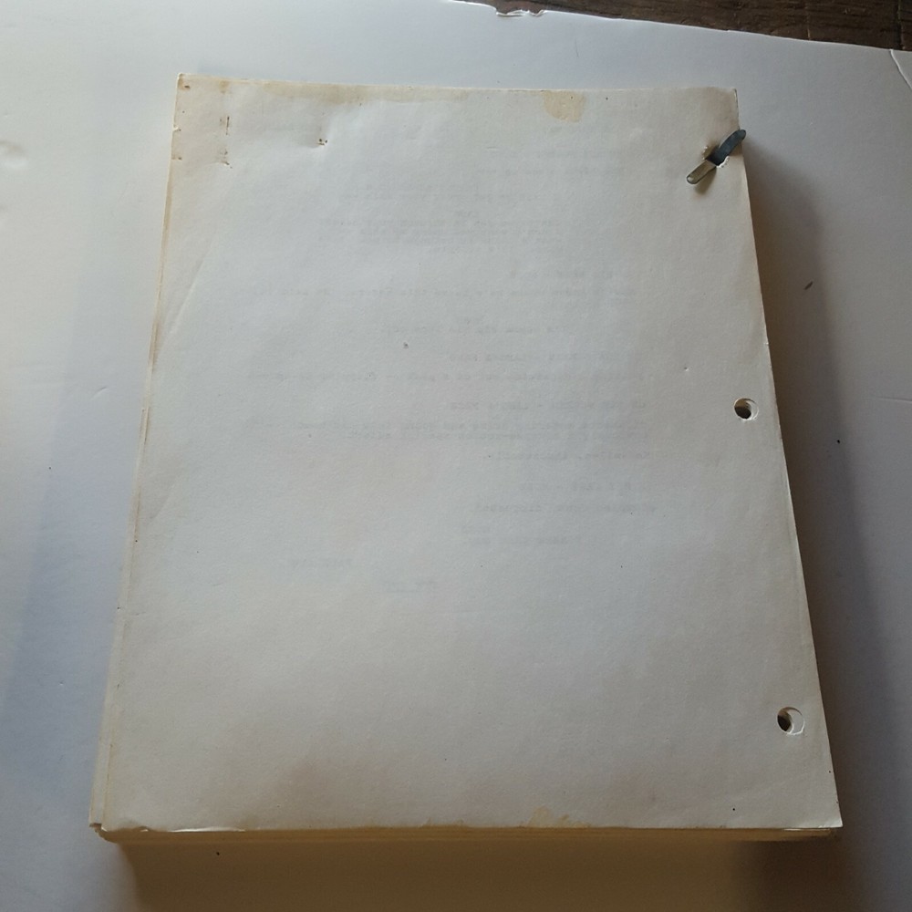 The Hard Way Movie Screenplay Script Daniel Pyne 1987 Universal Michael J. Fox