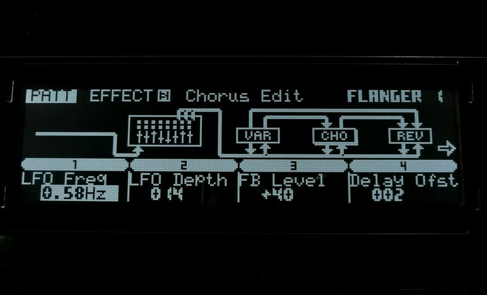Yamaha RM1X Custom LUX (Negative) LED Display !