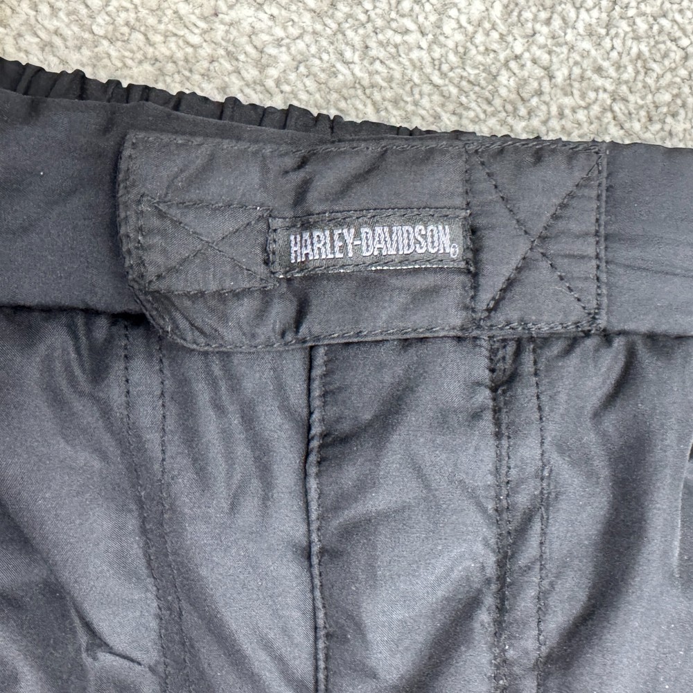 Harley Davidson Insulated Pants Stirrup Style Large Polyester Button Snap Fly