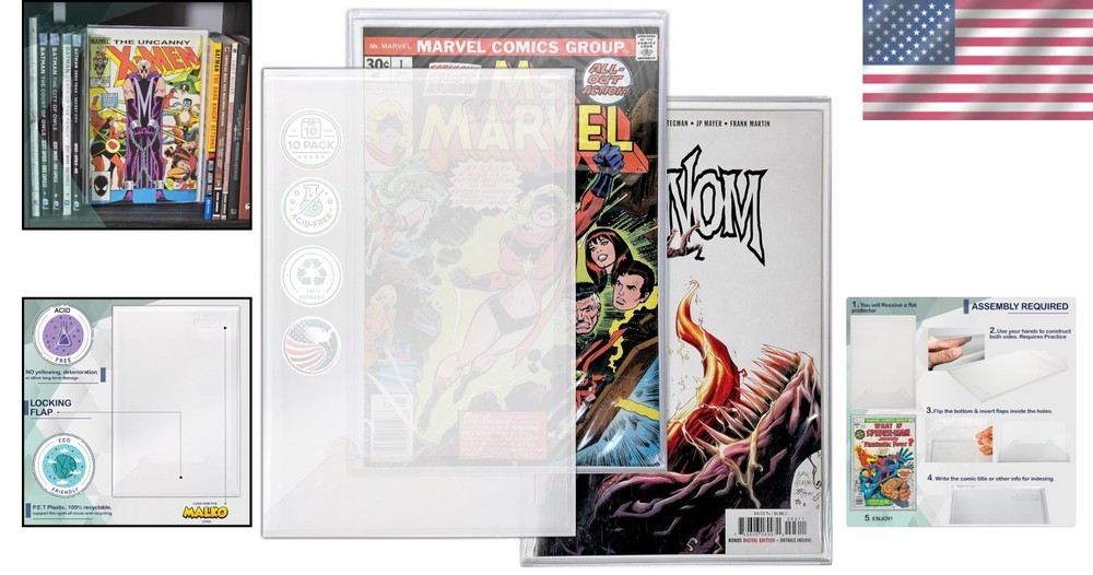 Comic Book Top Loaders - Protector Hard Case Sleeve, Toploader Holder for Silver