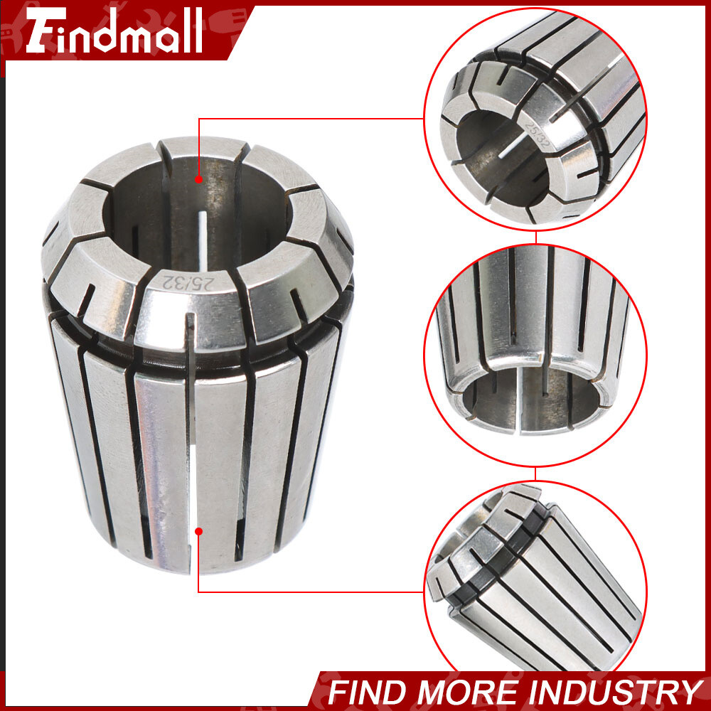 25 Pack Collet Set ER32 Collet Chuck 1/16 inch-3/4 inch Holder Spring Collet Set