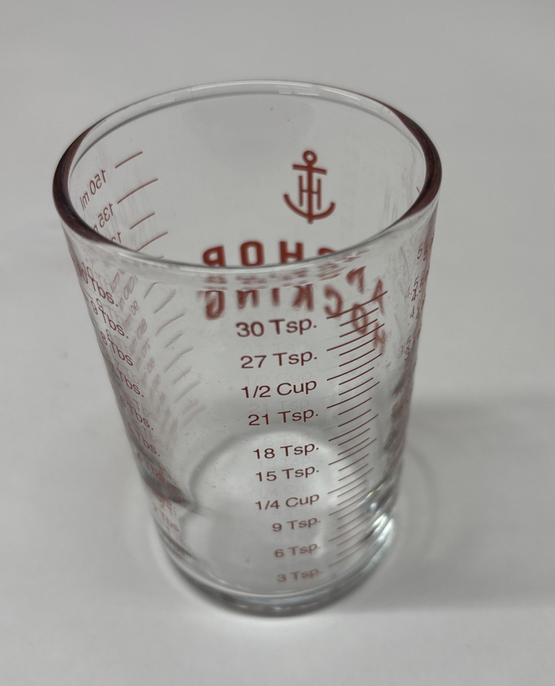 ANCHOR HOCKING 5 oz. Graduated MEASURING GLASS Tempered Jigger Shot MultiTool