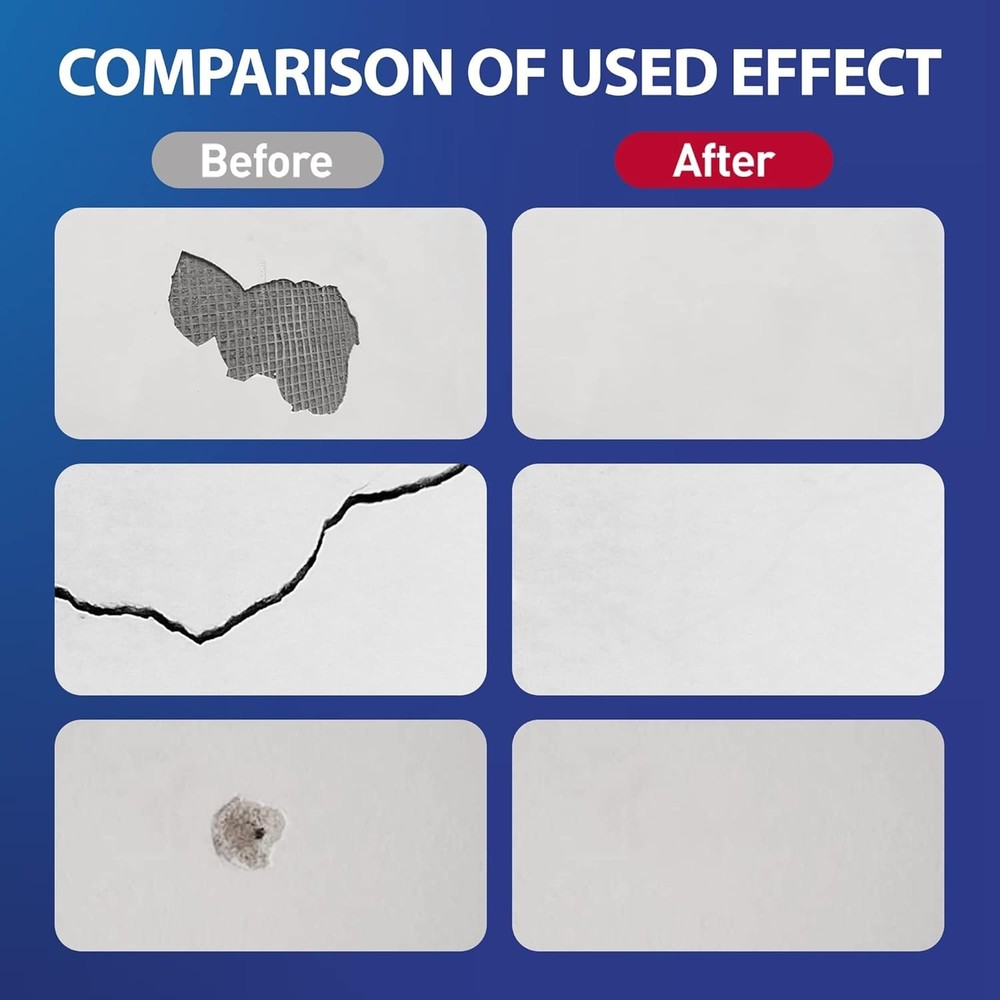 Revolutionary Wall Repair Solution: 2 Pack Easy-Use Mending Agents & Scraper