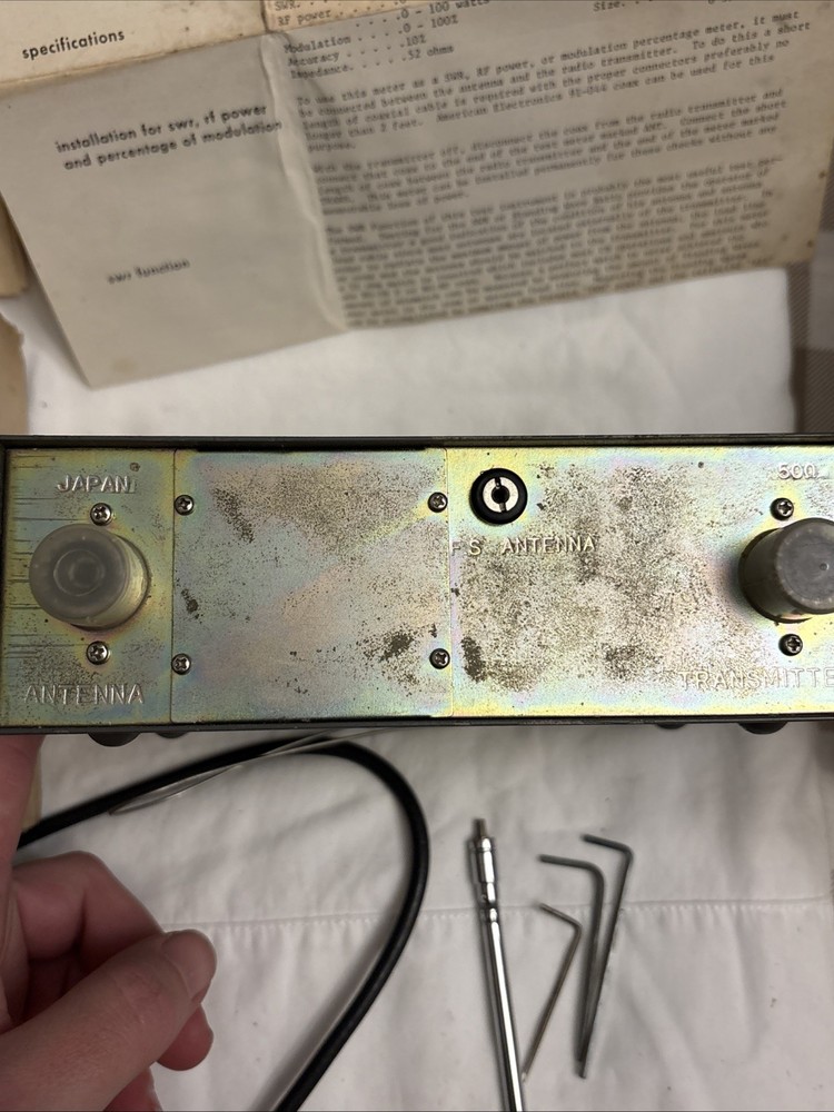 American Electronics 4 Function Transceiver Test Meter model 95-138 Untested