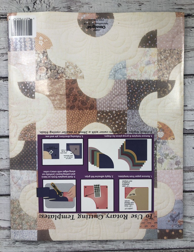 Omnigrid Quilting Drunkard's Path #2252 Rotary Cutting Templates