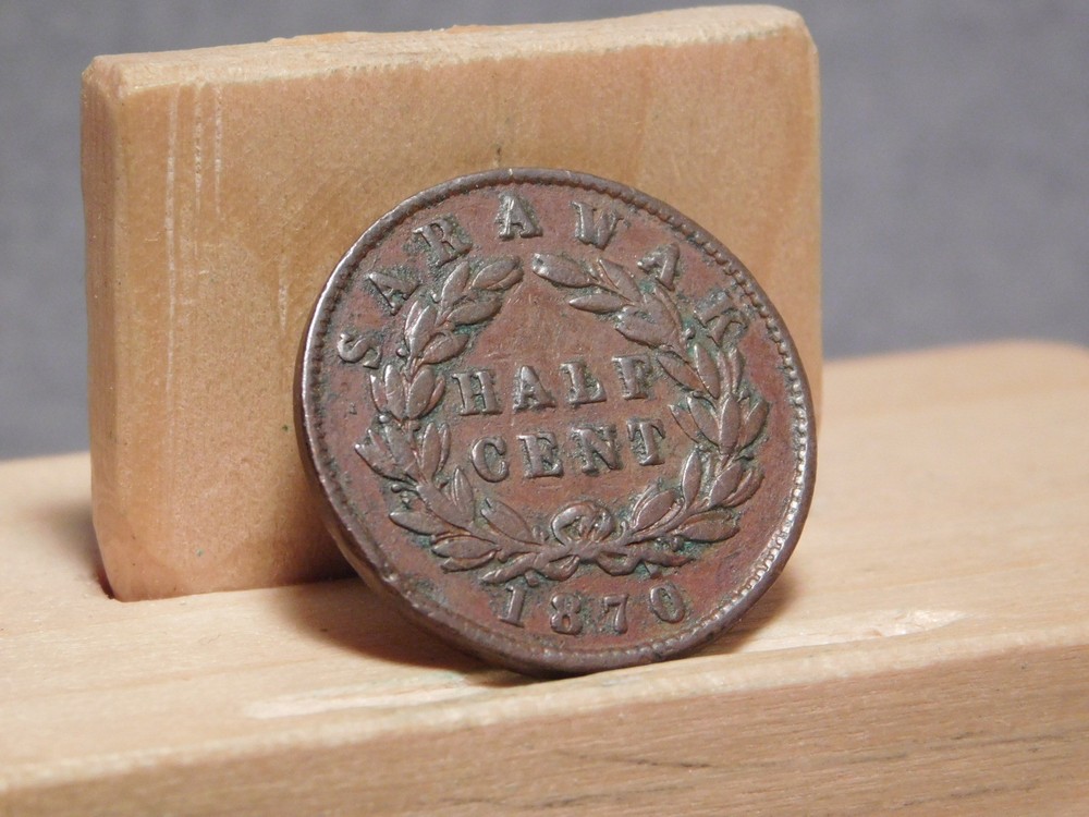 Sarawak half penny 1870
