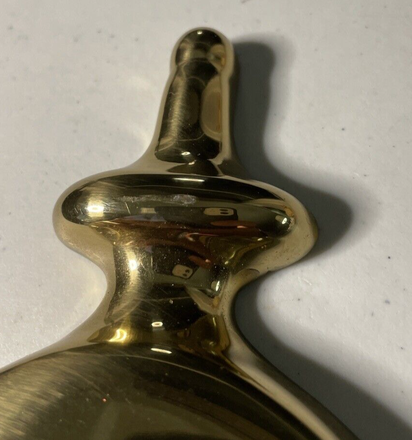 THINGS REMEMBERED Solid Brass Door Knocker Engraved w/ Scottish Term BIDE A WEE