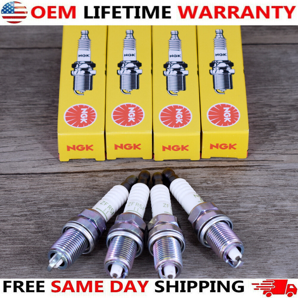 4Pcs NGK Spark Plugs V-power ZFR5F11 2262 For Acura Chrysler Dodge Honda Mazda