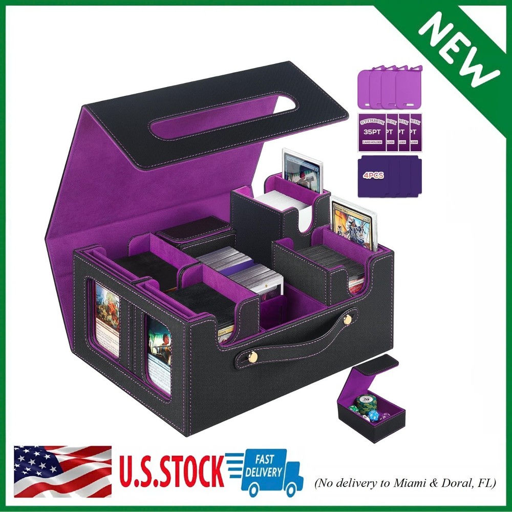 Trading Card Storage Box for MTG, MTG Commander Deck Box，Multi-Purpose Deck Case