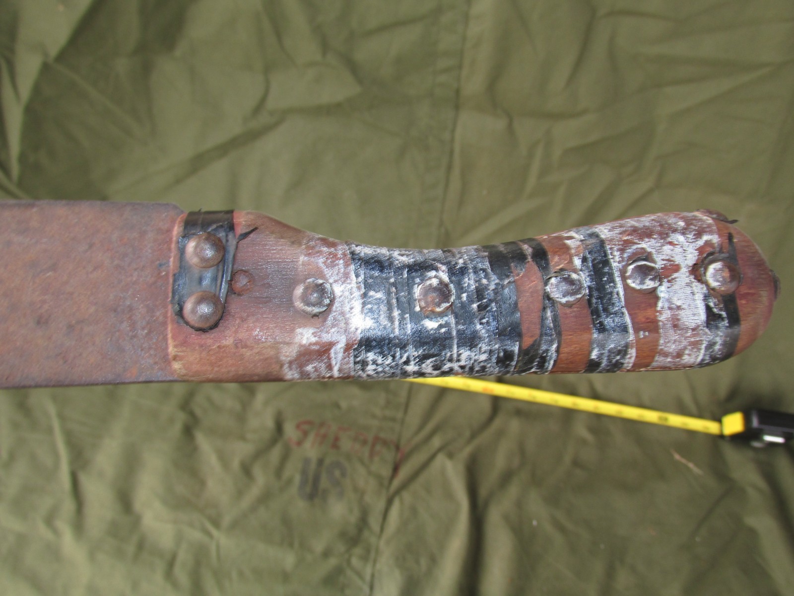 Vintage Collins & Co. Legitimus Machete 24" long, (18" BLADE, 6" Wood Handle)