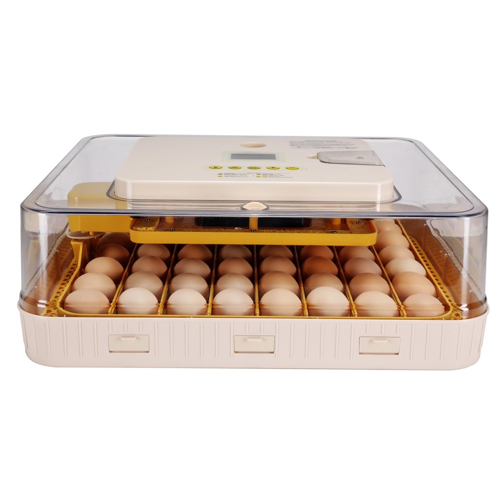 56/70 Eggs Incubator Digital Clear Poultry Hatching Machine Automatic Egg Turnin